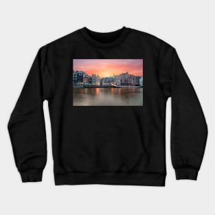 Sunset Amsterdam Skyline Crewneck Sweatshirt